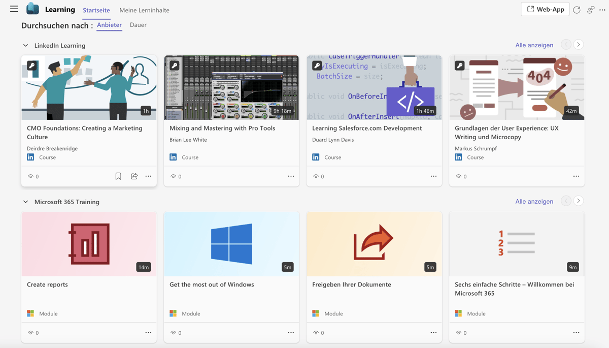 Microsoft Viva Learning vectano
